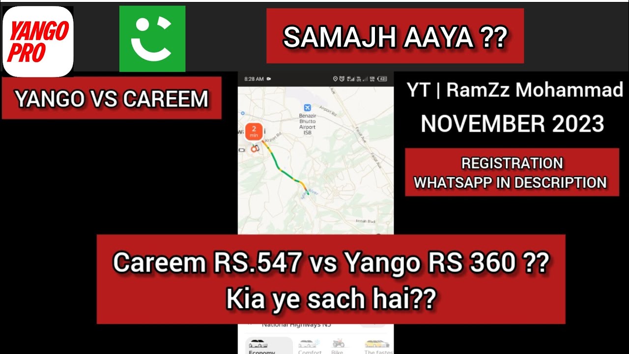 YANGO VS CAREEM | CAREEM VS YANGO | RamZz Mohammad