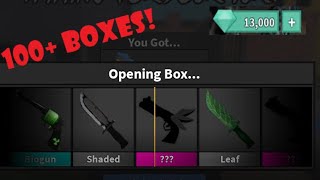 Opening 100+ BOXES (Roblox Murder Mystery 2 Testing Server)