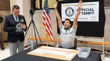GUINNESS WORLD RECORD: Arranging Periodic Table Elements