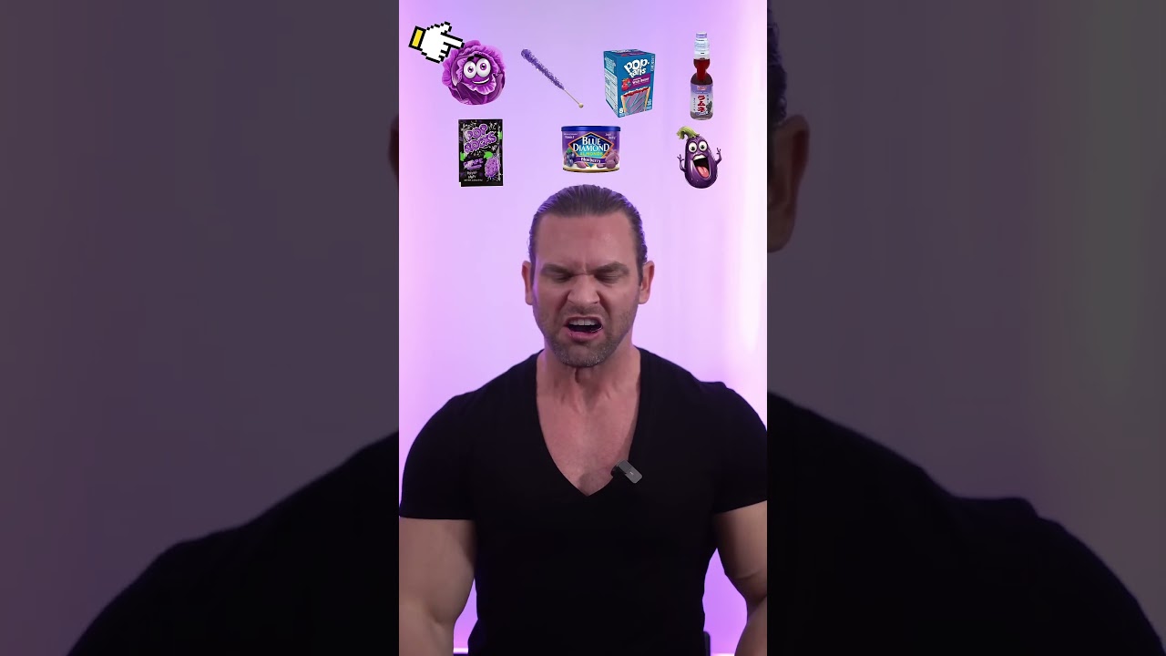 Фиолетовая еда, желе Таки 