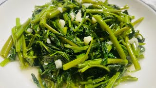 Cah Kangkung Bawang Putih Ala Resto Rumahan