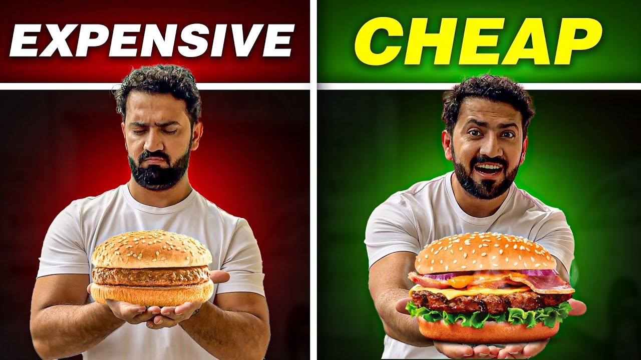 380 Rs BURGER 🍔 VS 4,800 Rs BURGER 🍔 Which is Worth It?