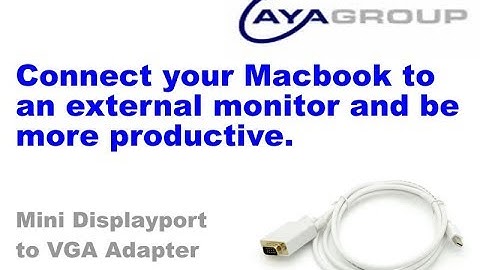 Work much easier on a bigger monitor with Mini Displayport to VGA Cable - 10DP-MDPVGA-06