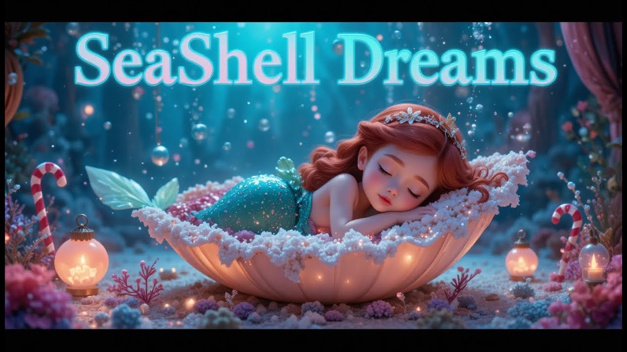 🧜‍♀️ Ariel’s Cozy Christmas Sea Dream | Pixar-Style Ocean Lullaby for Baby Sleep | AnJo Vivid Vibes
