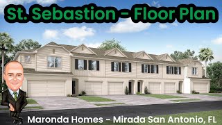St. Sebastian floor plan by Maronda Homes | Mirada San Antonio FL | New Home Tour