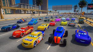 Pixar Cars Race in Dubai - McQueen vs Jackson Storm Cruz Ramirez Daniel Swervez & Random Disney Cars screenshot 4