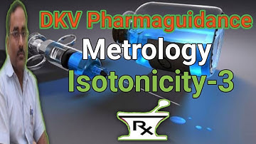 Tonicity calculation-3| Metrology | White Vincent method | Sodium chloride equivalent method