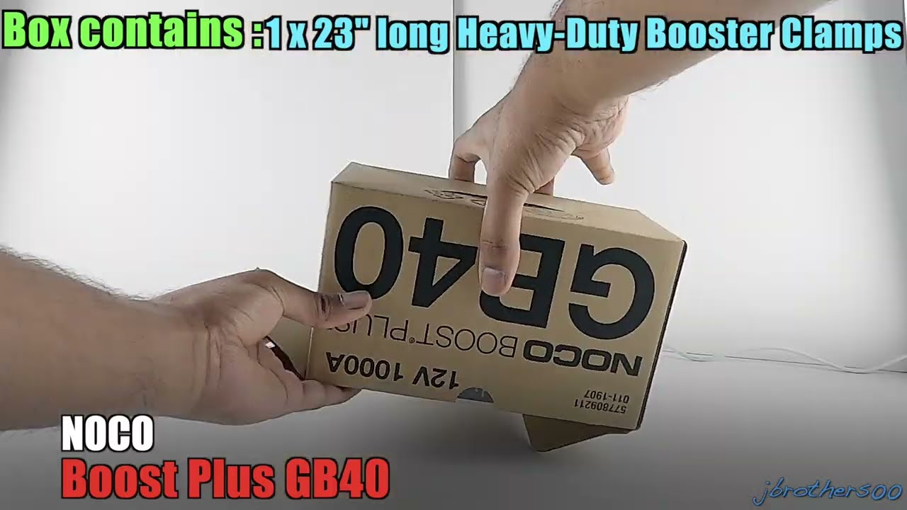 NOCO Boost plus GB40 (at AMAZON) unboxing