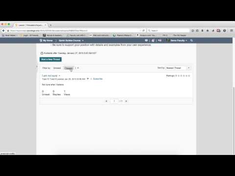 Quick Guide - Discussions: What is found within the Thread Context Menu