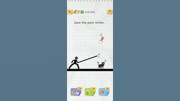 Tech gamer 13 : Draw 2 save level 242 || Save the poor kitten  || #shorts #draw2save #song