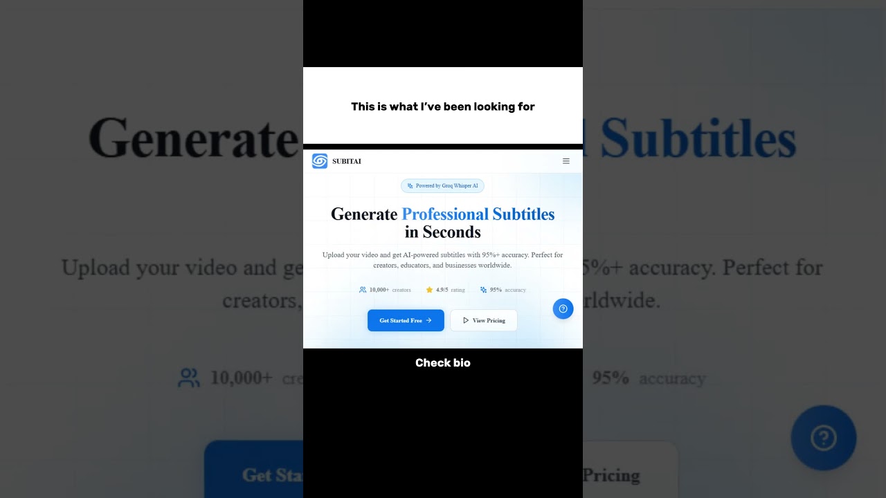 Free AI caption tool — link in bio