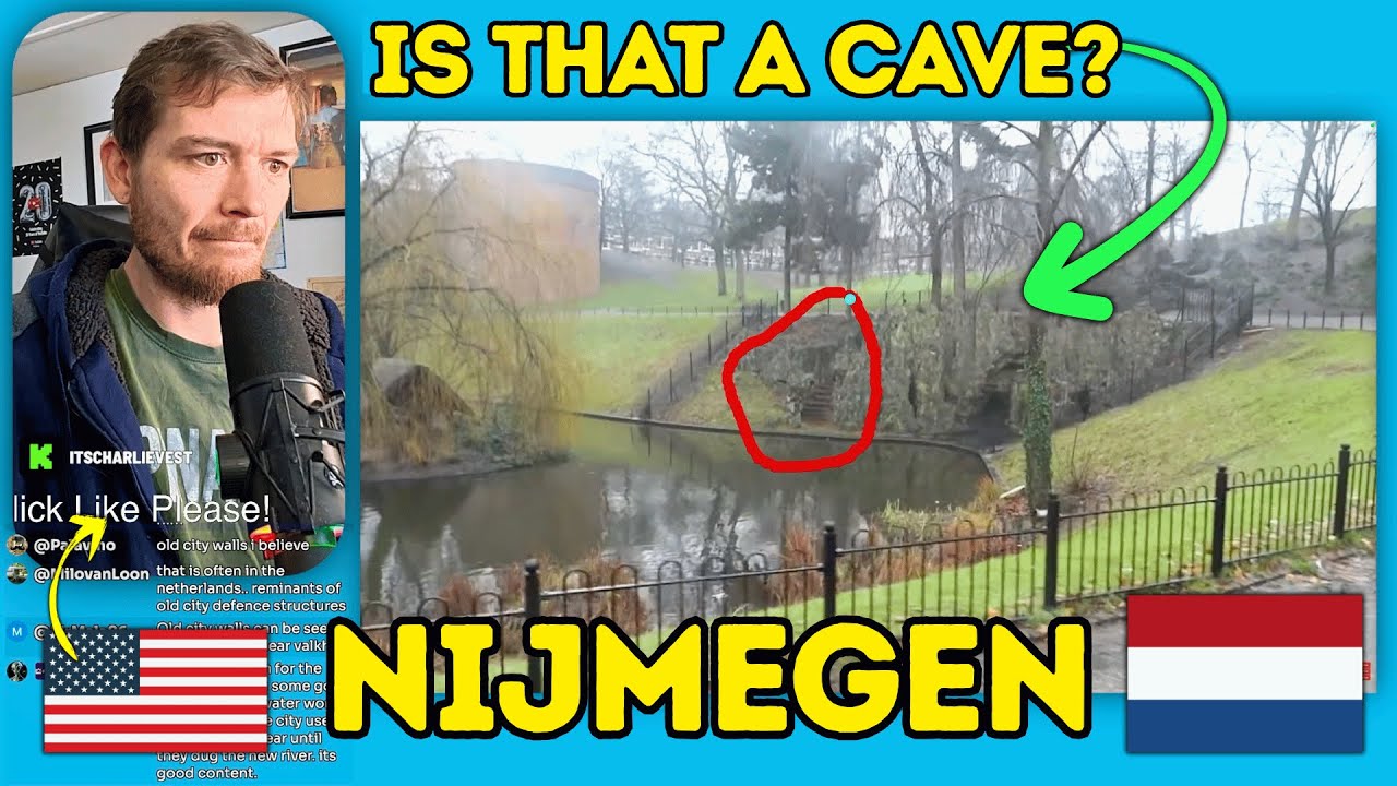 Реакция американцев на Кроненбургерпарк в Неймегане, Нидерланды: Прекрасный средневековый парк и ...