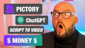 How to Make AI YouTube Videos with Pictory & ChatGPT in Minutes | Make AI Generated Script To Video