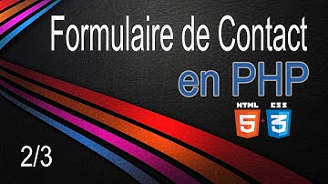Formulaire de Contact avancé en php partie 2/3