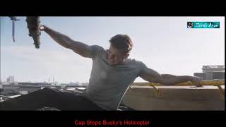 Captain America stops Bucky's Helicopter