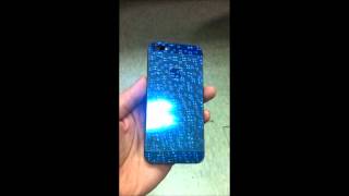 iPhone5 Hologram protector film - Blue T506 (Bubble) .wmv screenshot 5