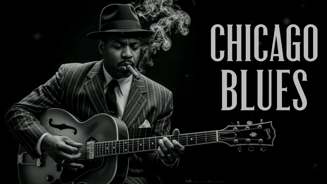 Midnight Rhythm Chicago Blues | Deep Guitar Flames & Soulful Warm Street Echoes