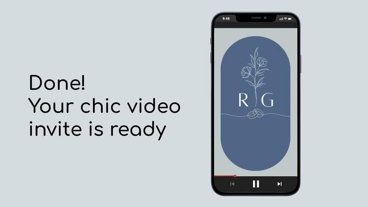 Tutorial : Wedding Video Invitation & Printable Wedding Card