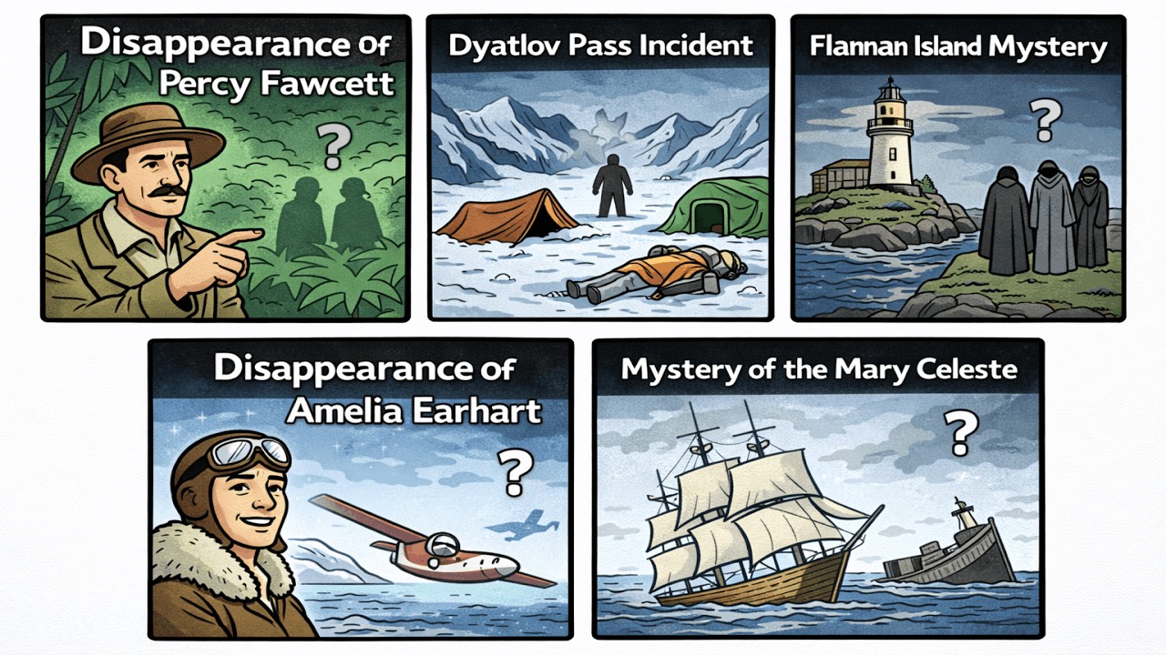 5 Real-Life Unsolved Mysteries No One Can Explain !!(Under 7 Minutes ...