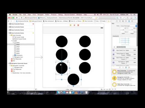 Auto Layout XCode6 using Size class for Multiple Controls tutorial