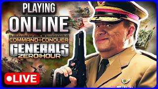 [LIVE] We Must Build More Tanks in Online Multiplayer FFA Matches | C&C Generals Zero Hour