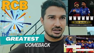 RCB Greatest Comeback in IPL History 😱😱| From Point Table 10th Position to Qualify for Playoffs|