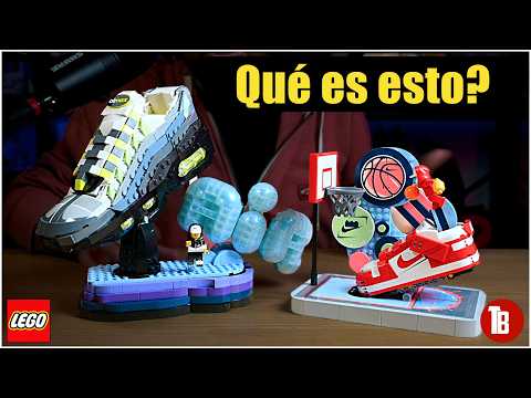 YouTube thumbnail: ¿Zapatillas Nike hechas de LEGO? Comparamos la nueva Nike Air Max 95 con el set Nike Dunk Trickshot