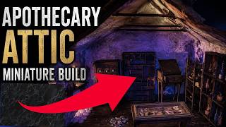 I Made This Miniature Apothecary Attic/Has Hidden Secrets! 🪄@xToollaser