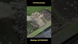 Single Shaft Shredder Crushing PP &amp; PE Plastic Waste