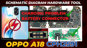 Oppo A18 (cph2591) charging not working problem sub board and main board jumper | Schematic Diagram