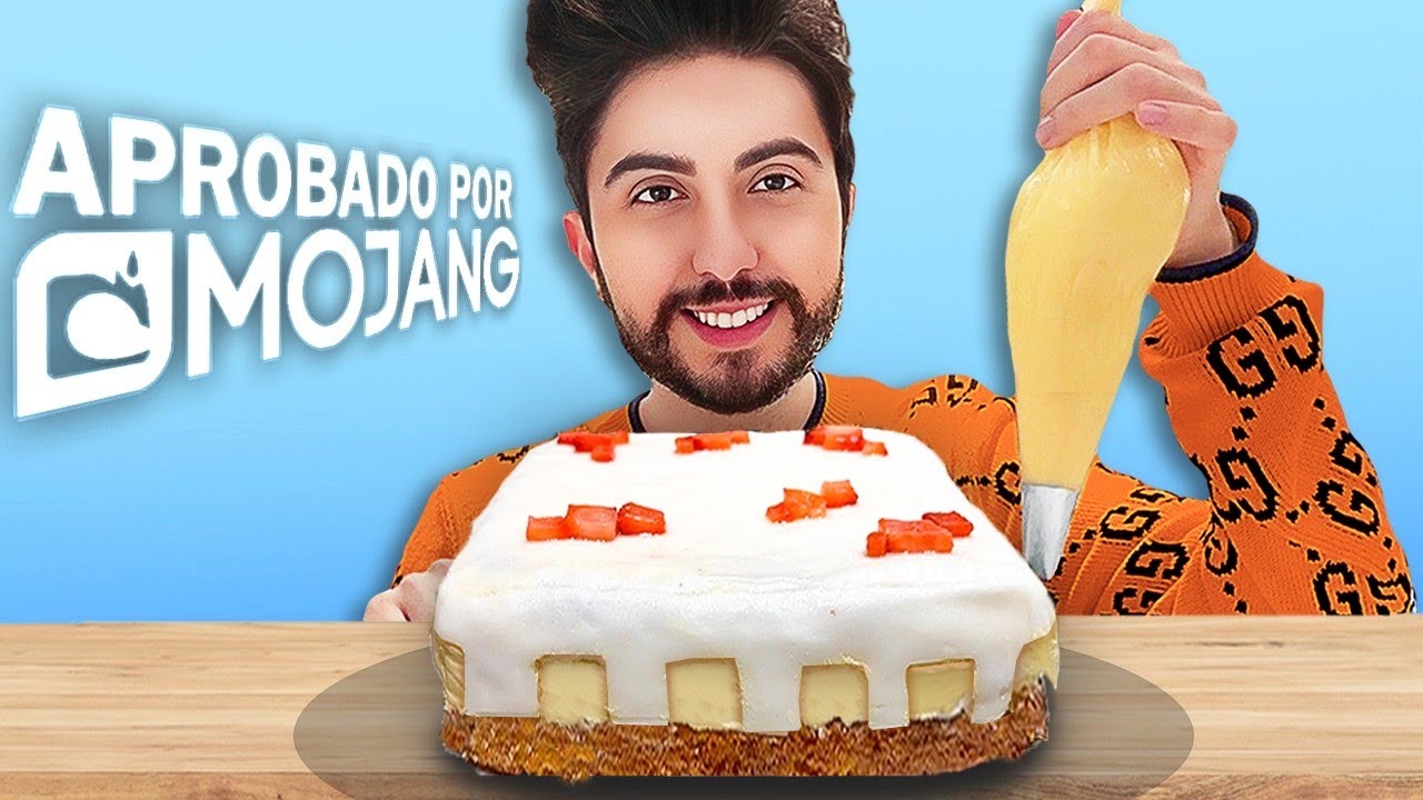 Cociné el PASTEL DE MINECRAFT como Mojang lo Había Pensado!