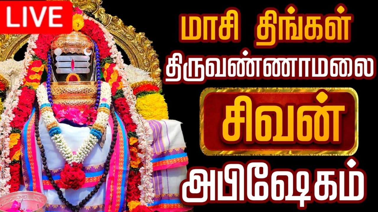 🔴LIVE திருவண்ணாமலை சிவன் மஹா அபிஷேக காட்சி பாருங்க! | Sivan Abhishekam #sivan  #abhishekam