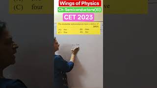 #pyq #physics #mht cet mcq #shorts viral #PYQ based on Ch-Semiconductors(XI)#