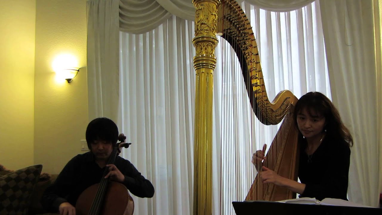 Cello and Harp Duo, Salut d'Amour by Elgar, エルガー、愛の挨拶