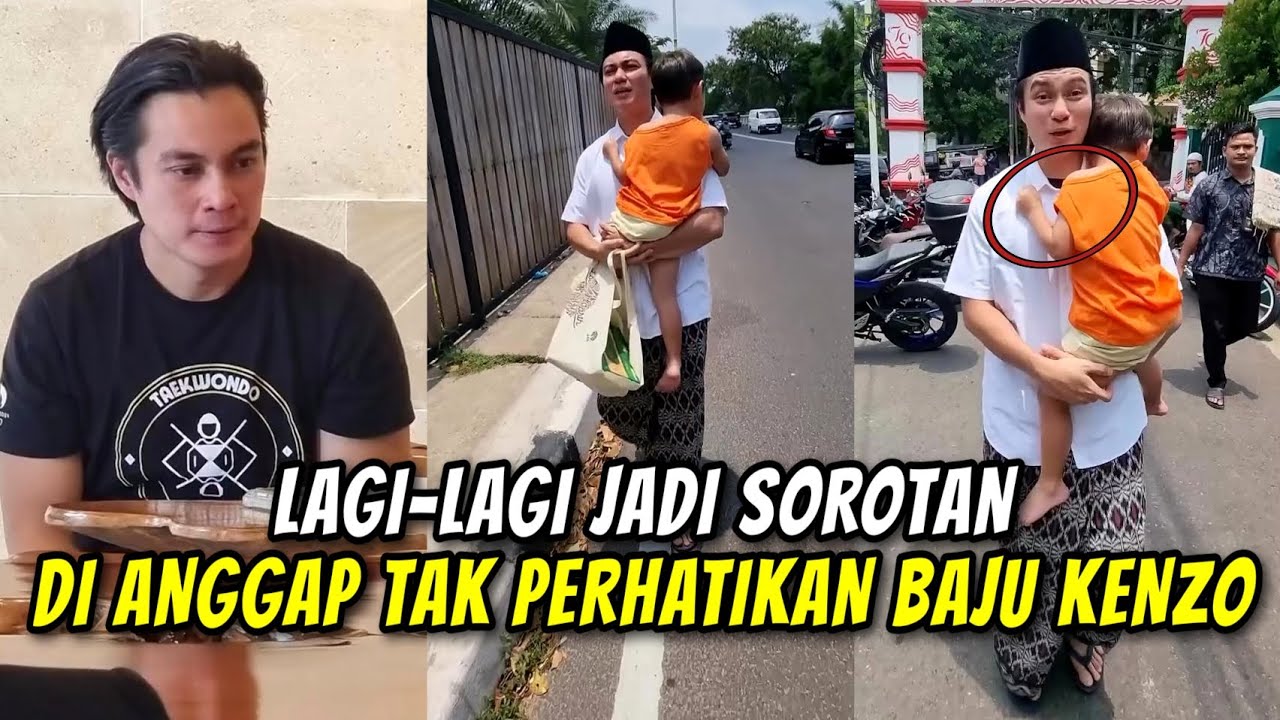 BAWA KENZO SHOLAT JUMAT..PAPA BAIM MALAH PANEN HUJATAN DARI NETIZEN