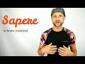 Italian Sapere - Learn the Six Different Meanings | Learn Italian Verbs