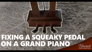 Fixing A Squeaky Pedal On A Grand Piano - Piano Repair I HOWARD PIANO INDUSTRIES