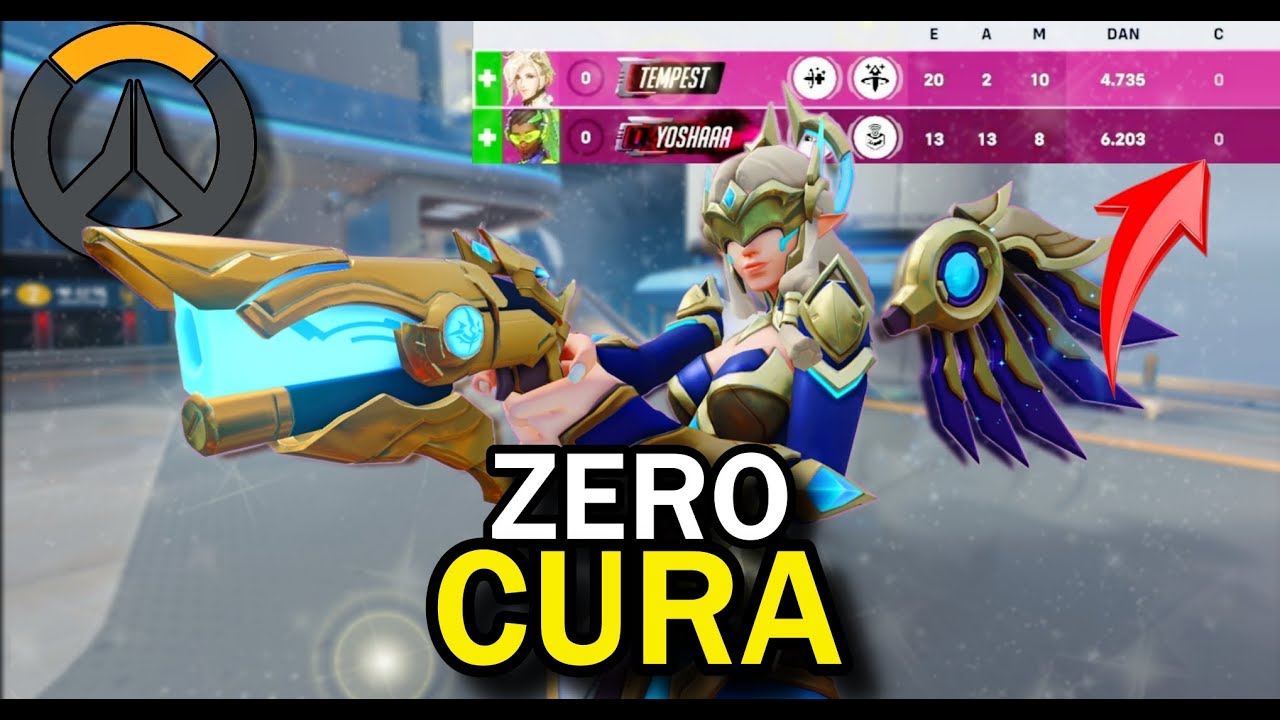 Fiz MERCY DPS com ZERO de CURA no OVERWATCH!
