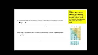 ALEKS: Draw the structure for the conjugate base of the acid shown.
