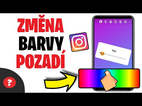 Jak ZMĚNIT BARVU POZADÍ v PŘÍBĚHU na INSTAGRAMU | Návod | Telefon / Instagram