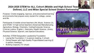 Defined In-Action (Grades 6-12): How Milan Special SD Utilizes Defined to Support STEM Learning
