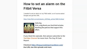 How to set an alarm on the Fitbit Versa