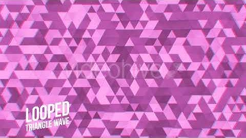 Pink Color Triangles Background Loop | Motion Graphics - Envato elements