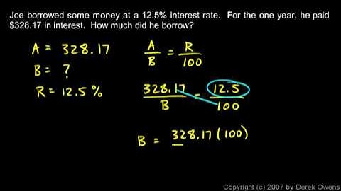 Prealgebra 7.4a - Simple Interest