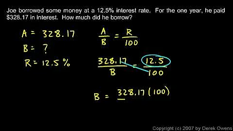 Prealgebra 7.4a - Simple Interest