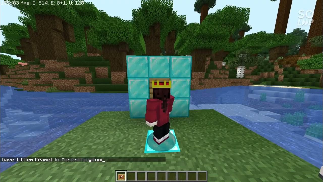 How to get an Invisible Item frame on minecraft java edition(not