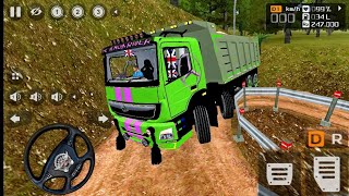 INDIAN TRANSPORT TRUCK 12 WHEELER HEAVY FOREST OFF-ROAD DRIVING | BUS SIMULATOR INDONESIA screenshot 4