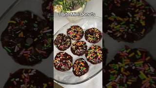 Easy &amp; quick mini donuts 🍩👍 #viral #food #trending #recipe #shorts