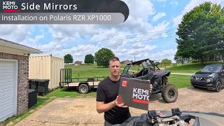 How to Install KEMIMOTO Side Mirrors on a Polaris RZR XP1000