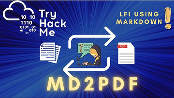 MD2PDF room wirteup | Markdown to PDF Exploitation  | tryhackme